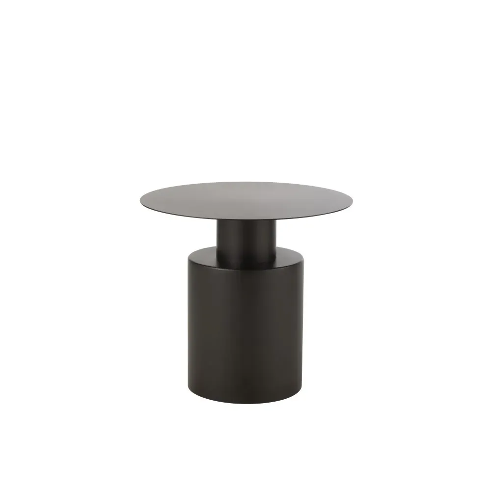 Table Gigogne Rond Metal Noir