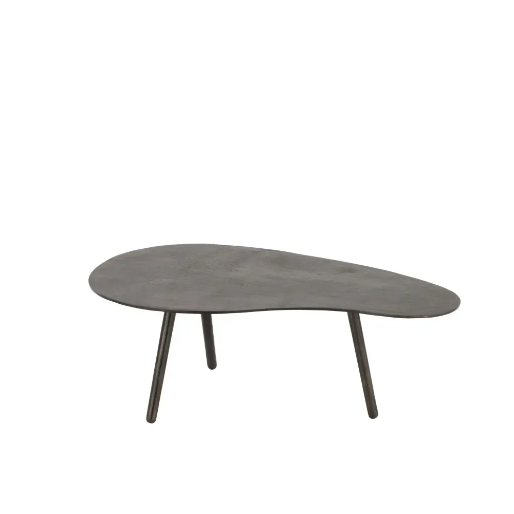 Table de Salon Goutte Aluminium/Fer Noir Small