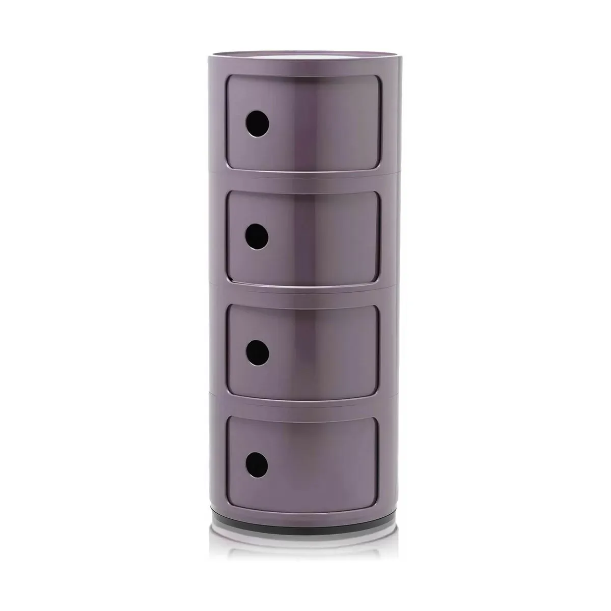 Table de chevet violet 4 tiroirs Componibili - Kartell