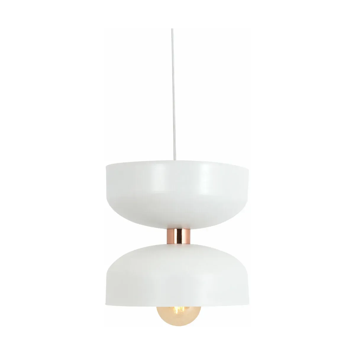 Suspension en métal blanc 30 cm Woman - Custom Form