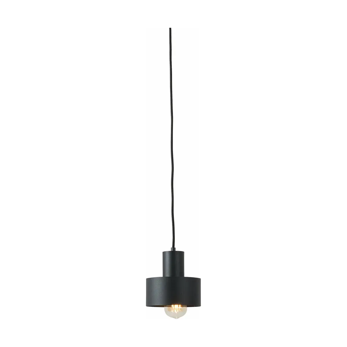 Suspension en métal noir cylindrique 15 cm Fay - Custom Form