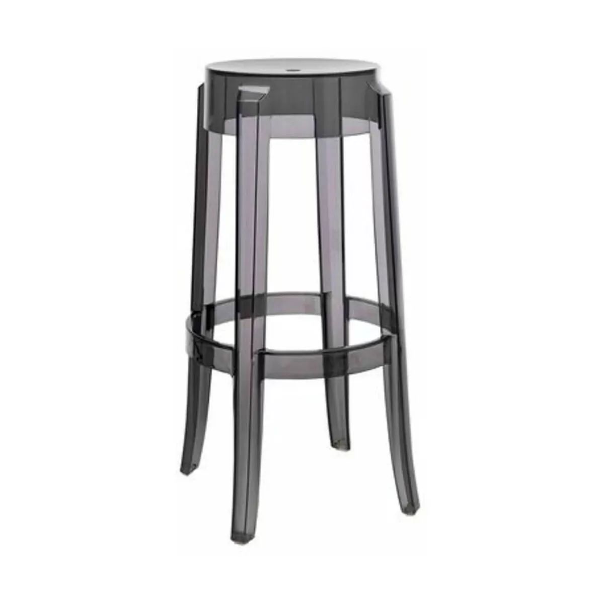 Tabouret gris 75 cm Charles Ghost - Kartell
