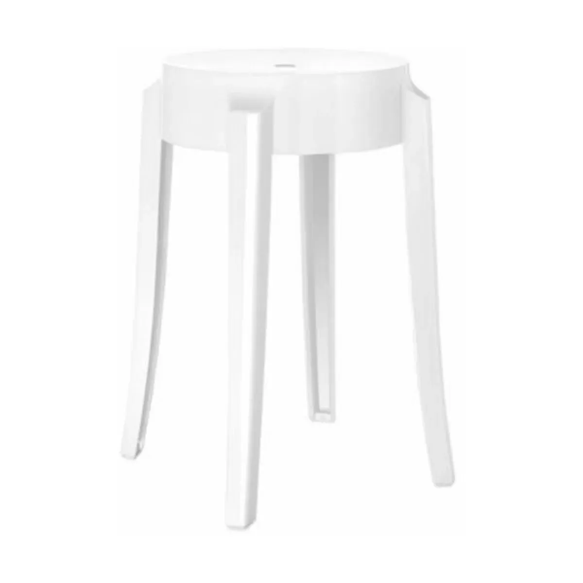 Tabouret blanc 45 cm Charles Ghost - Kartell