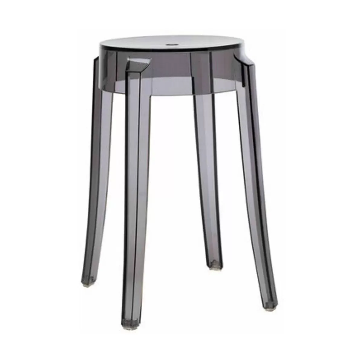 Tabouret gris 45 cm Charles Ghost - Kartell