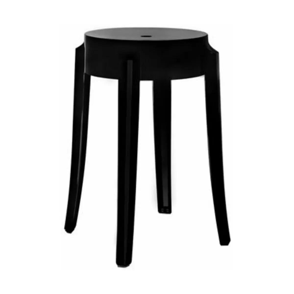 Tabouret noir 45 cm Charles Ghost - Kartell