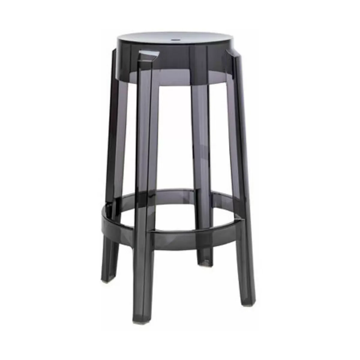 Tabouret gris 65 cm Charles Ghost - Kartell