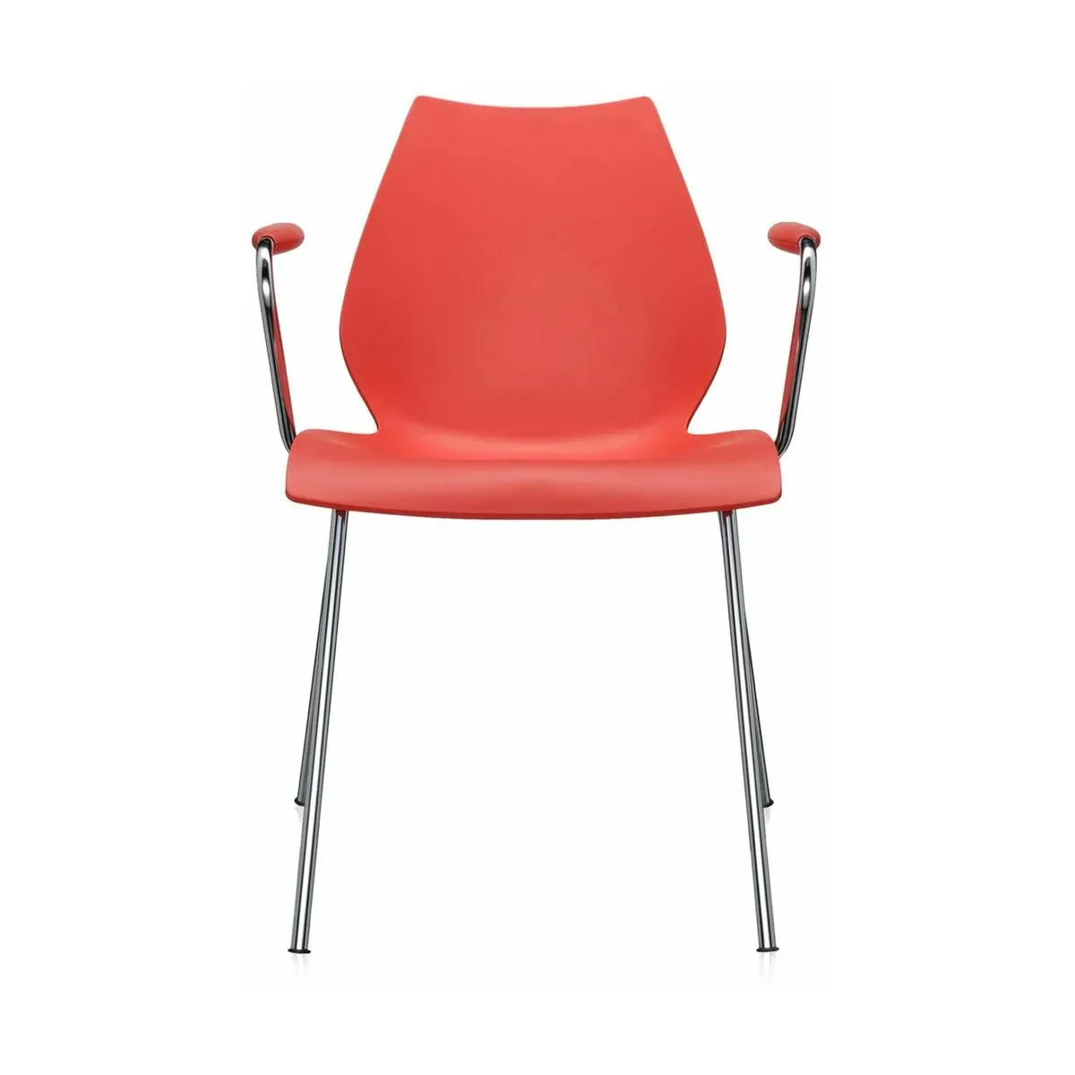 Chaise avec accoudoirs rouge Maui - Kartell