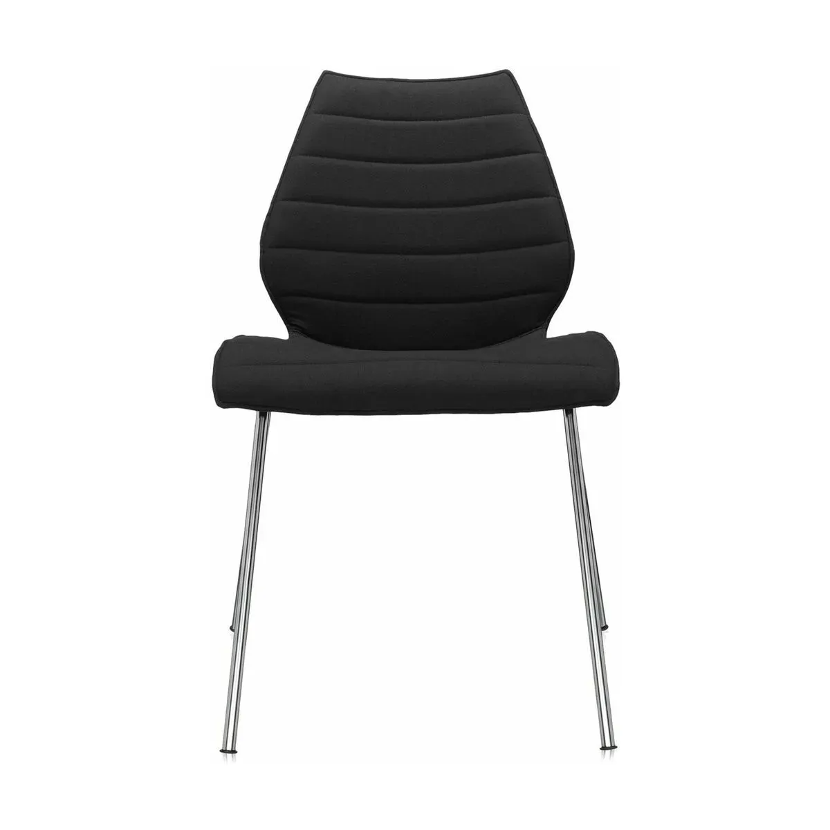 Chaise rembourrée noire Maui Soft - Kartell