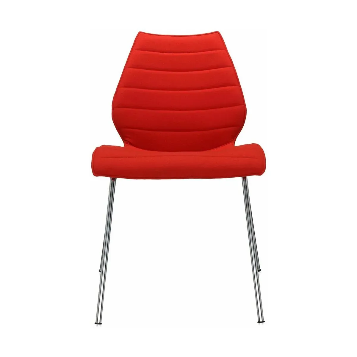 Chaise rembourrée rouge Maui Soft - Kartell