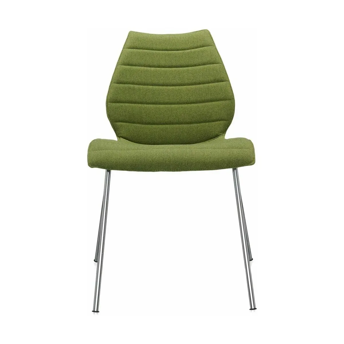 Chaise rembourrée verte Maui Soft - Kartell