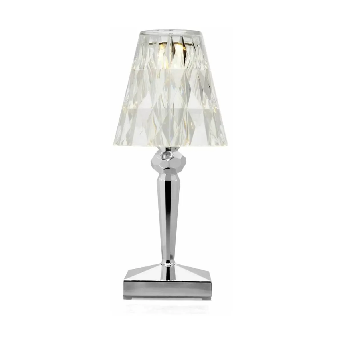 Petite lampe sans fil LED argentée Battery - Kartell