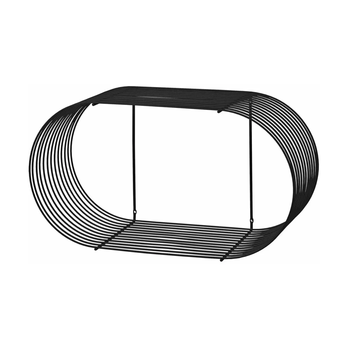 Etagère noire en métal Curva - AYTM