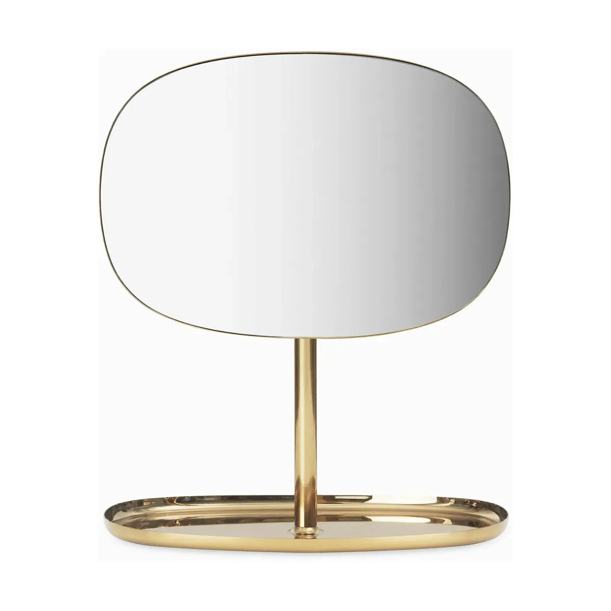 Miroir à poser en acier laiton Flip - Normann Copenhagen