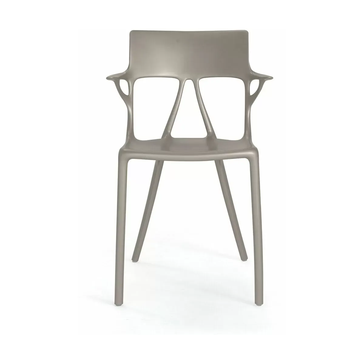 Chaise avec accoudoirs grise A.I - Kartell
