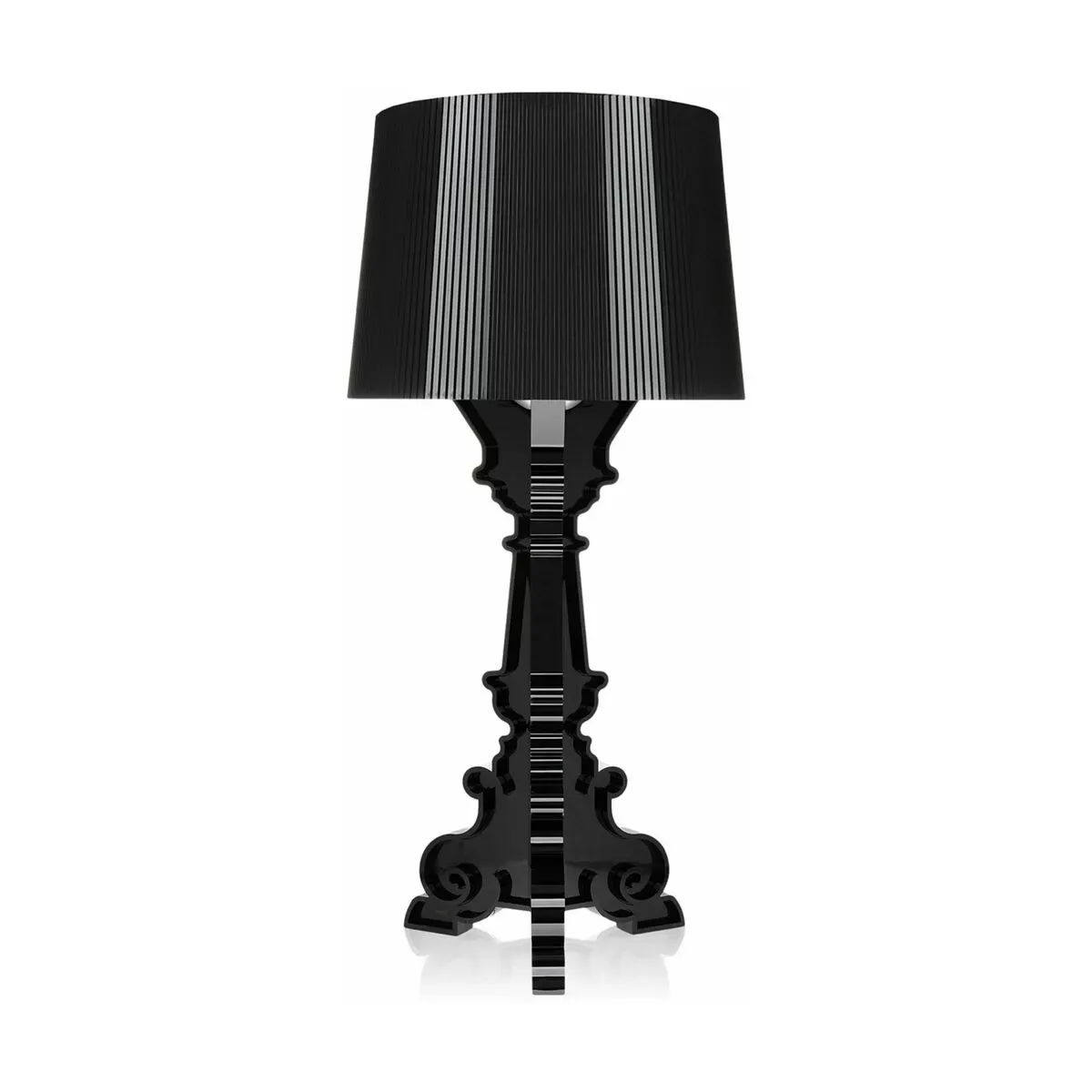 Lampe à hauteur réglable noire finition brillant Bourgie - Kartell