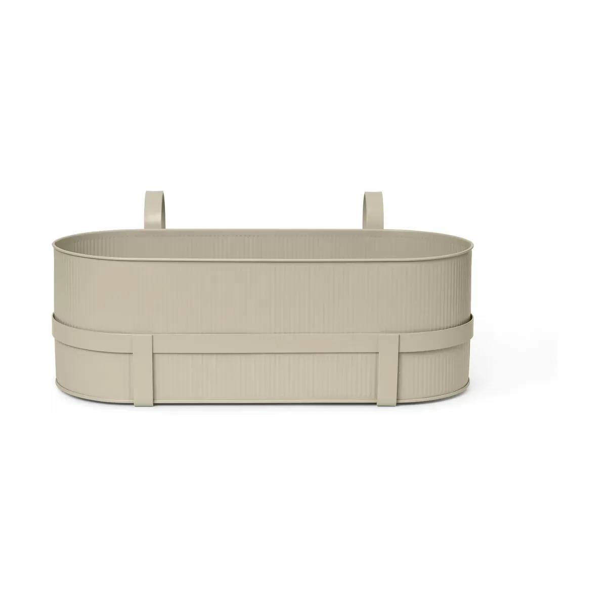 Jardinière de balcon en acier beige Bau - Ferm Living