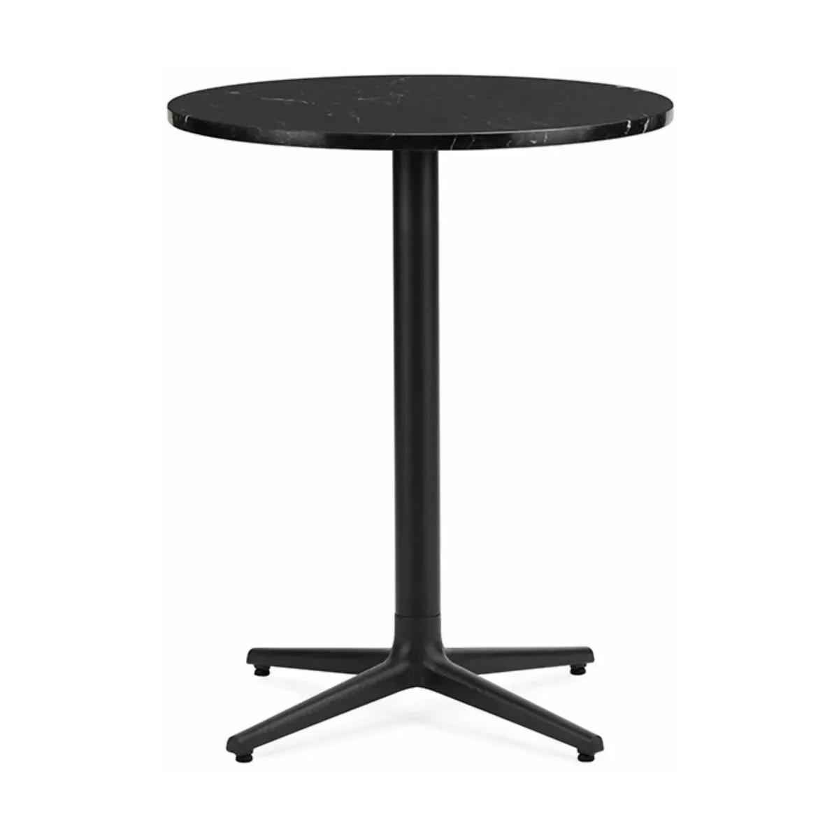 Table ronde 60 cm 4 pieds en marbre noir Allez Marble - Normann Copenhagen