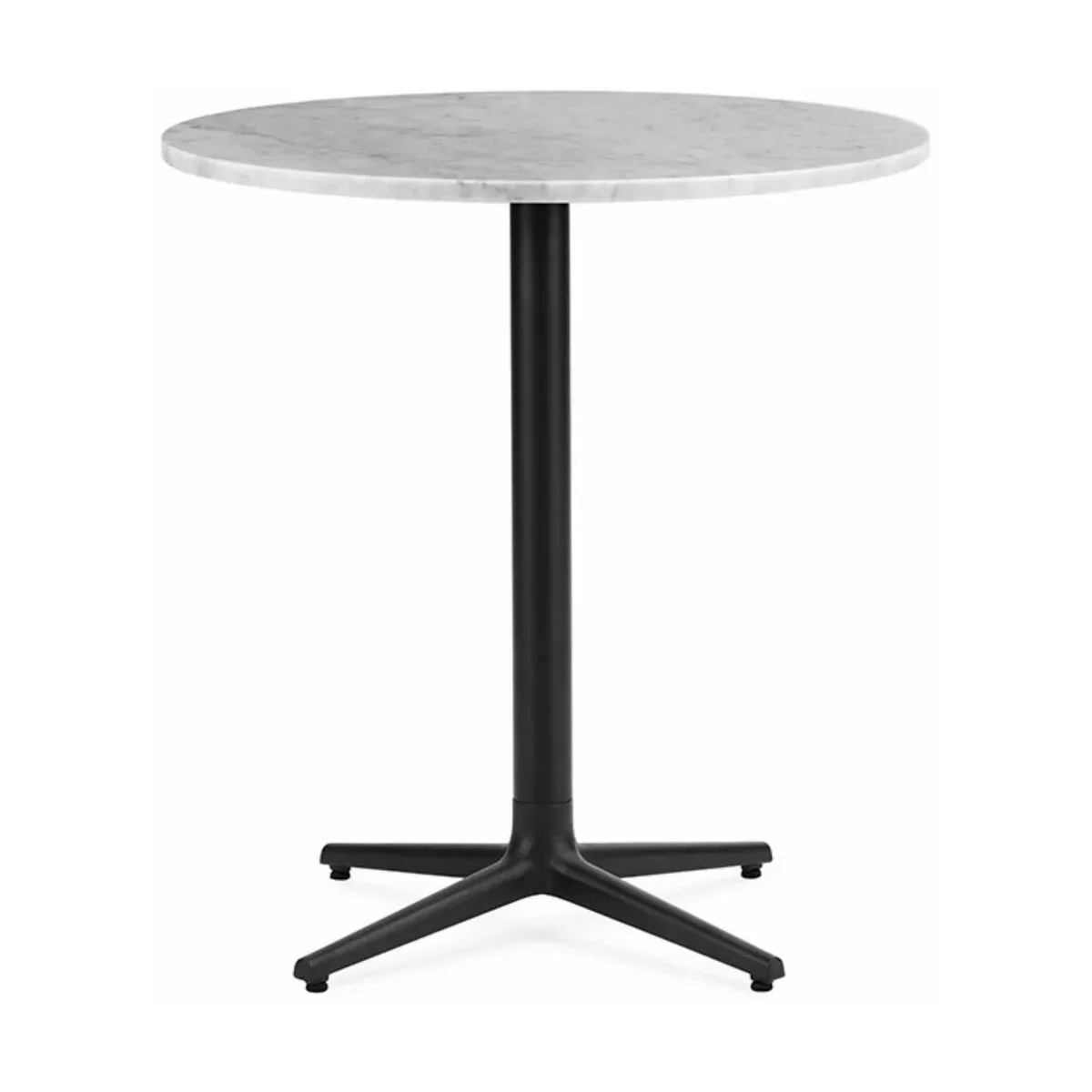 Table ronde 70 cm 4 pieds en marbre blanc Allez Marble - Normann Copenhagen
