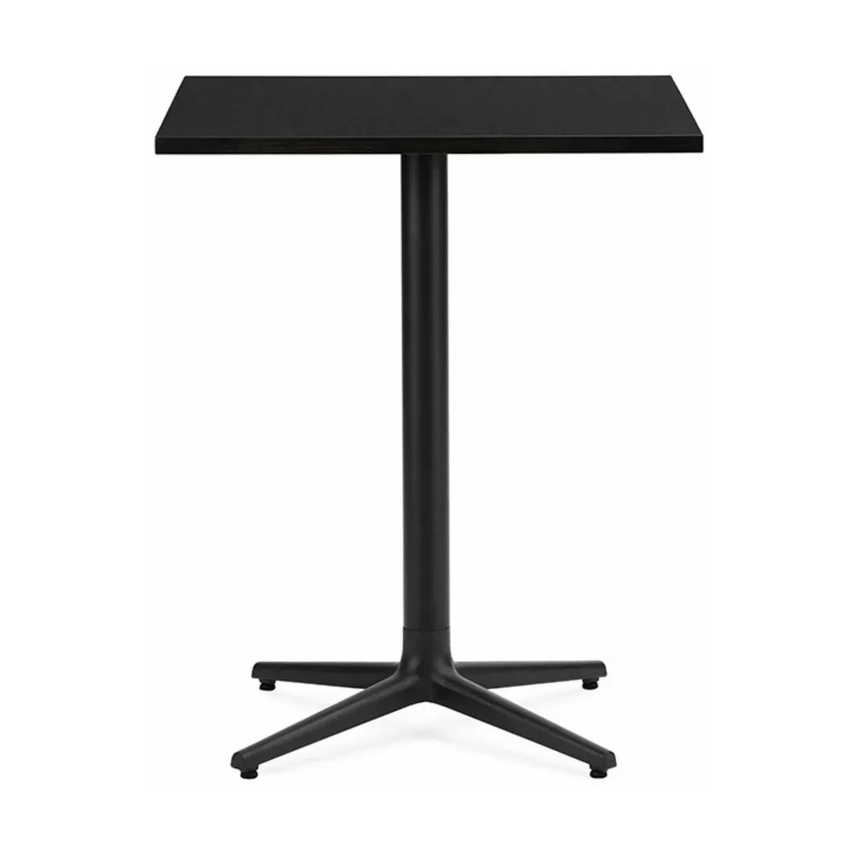 Table carré 60 cm 4 pieds en bois noir Allez Oak - Normann Copenhagen