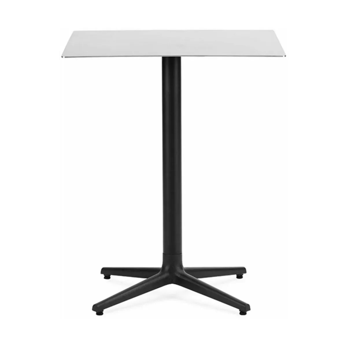 Table carré 60 cm 4 pieds en acier inoxydable Allez Steel - Normann Copenhagen