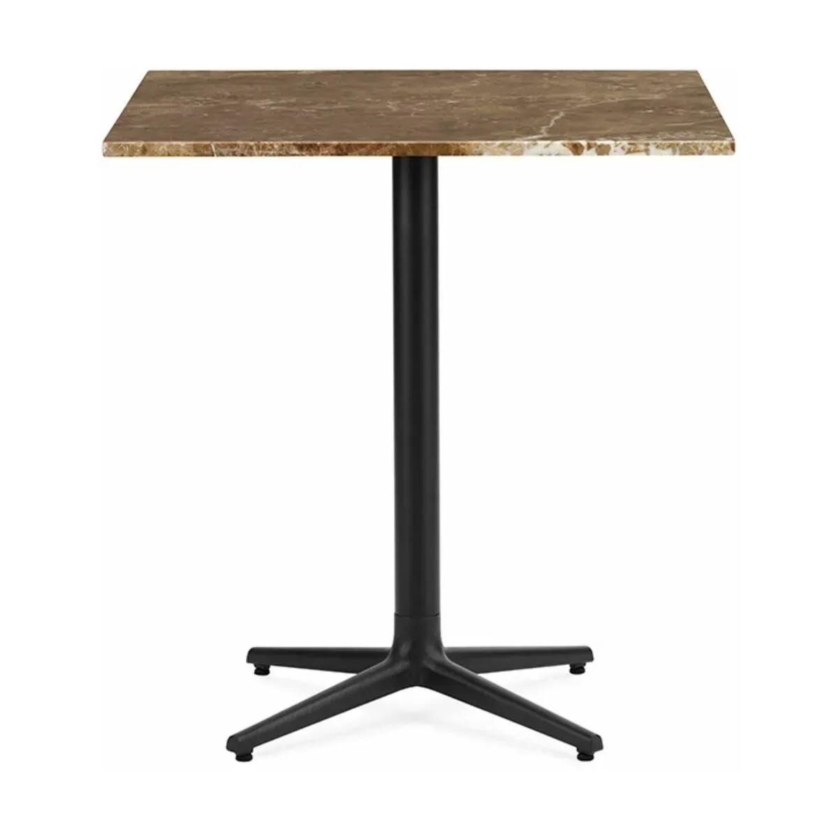 Table carrée 70 cm 4 pieds en marbre sand Allez Marble - Normann Copenhagen