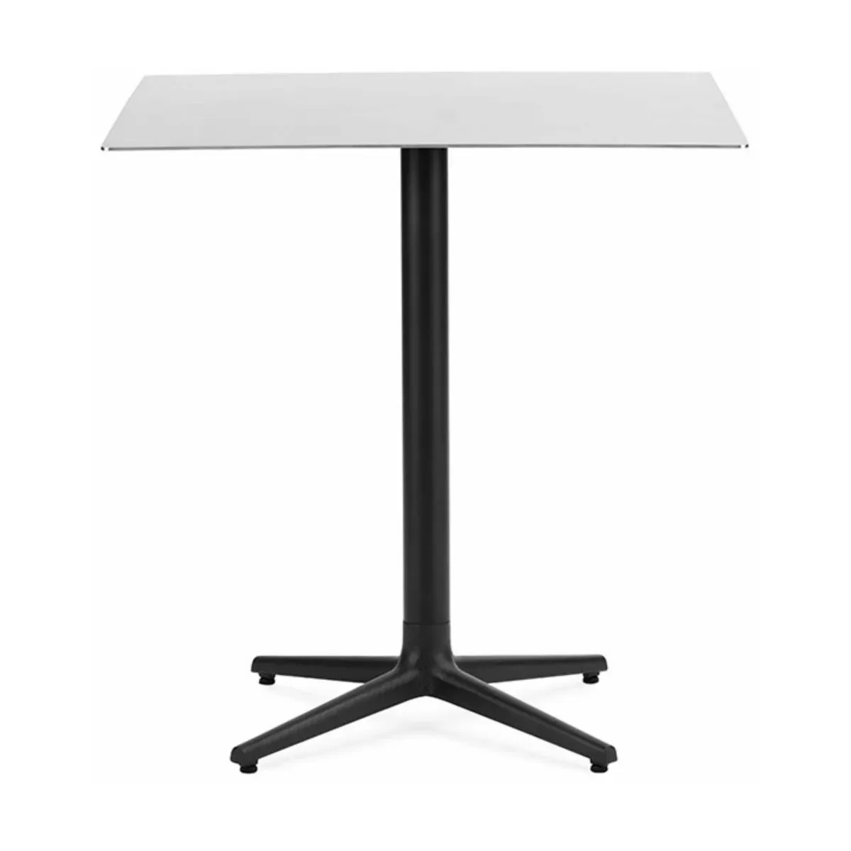 Table carré 70 cm 4 pieds en acier inoxydable Allez Steel - Normann Copenhagen