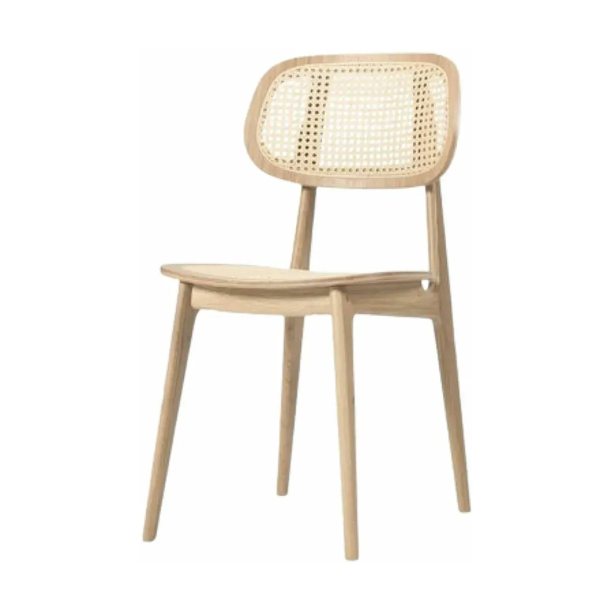Chaise scandinave en cannage et chêne naturel Titus - Vincent Sheppard