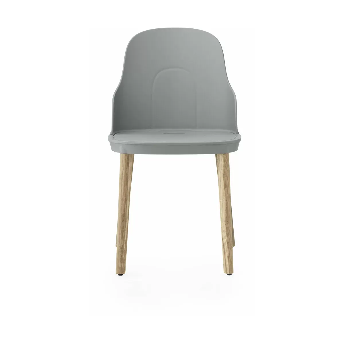 Chaise grise au pietement en chêne Allez Grey - Normann Copenhagen