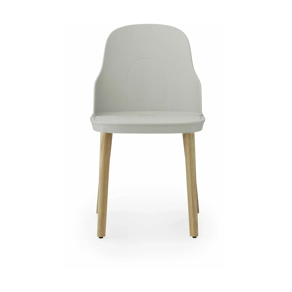 Chaise gris chaud au pietement en chêne Allez Warm Grey - Normann Copenhagen