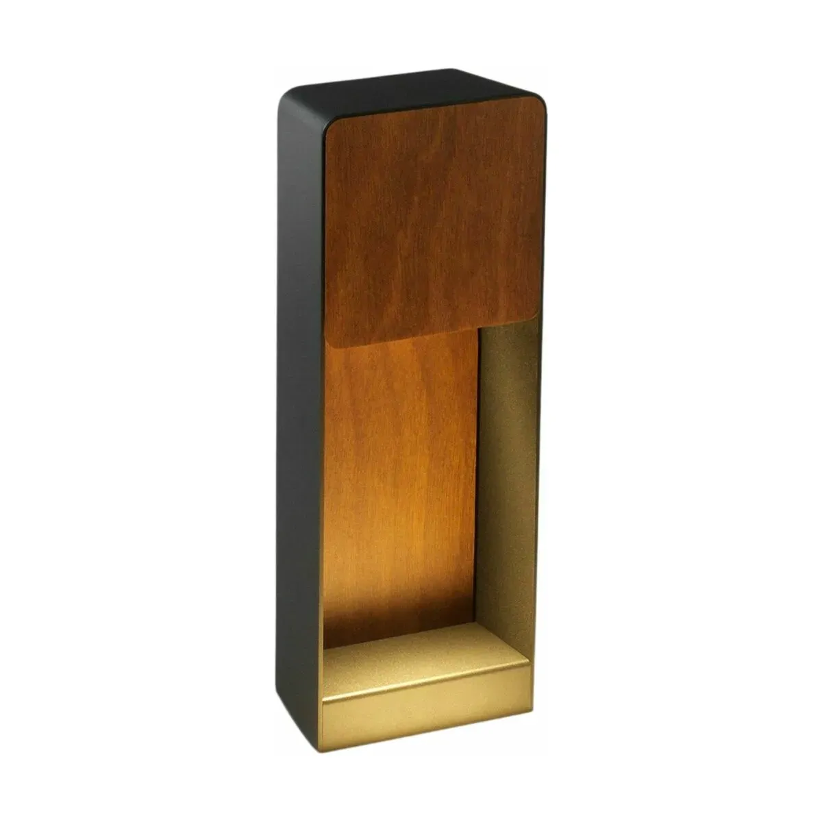 Applique d'extérieur 35 cm en aluminium et bois iroko LAB B - Marset