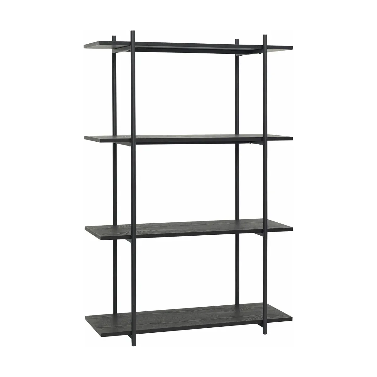 Etagère 4 étages en bois de frêne noir et métal - Hübsch