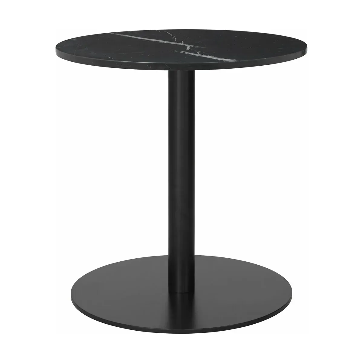 Table lounge ronde en marbre noir 60 cm Gubi 1.0 - Gubi
