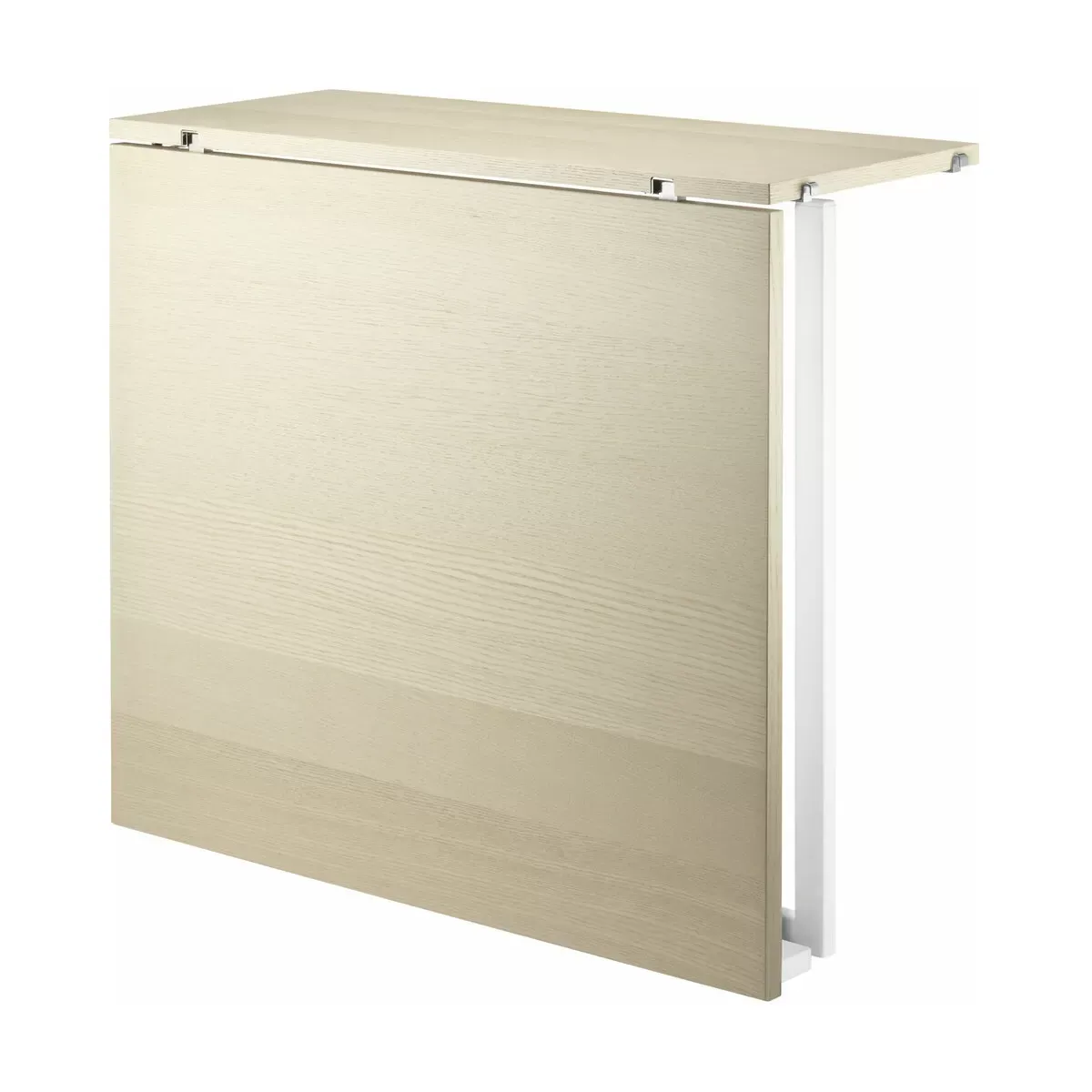 Table pliante en frêne et pieds blancs en acier - String furniture