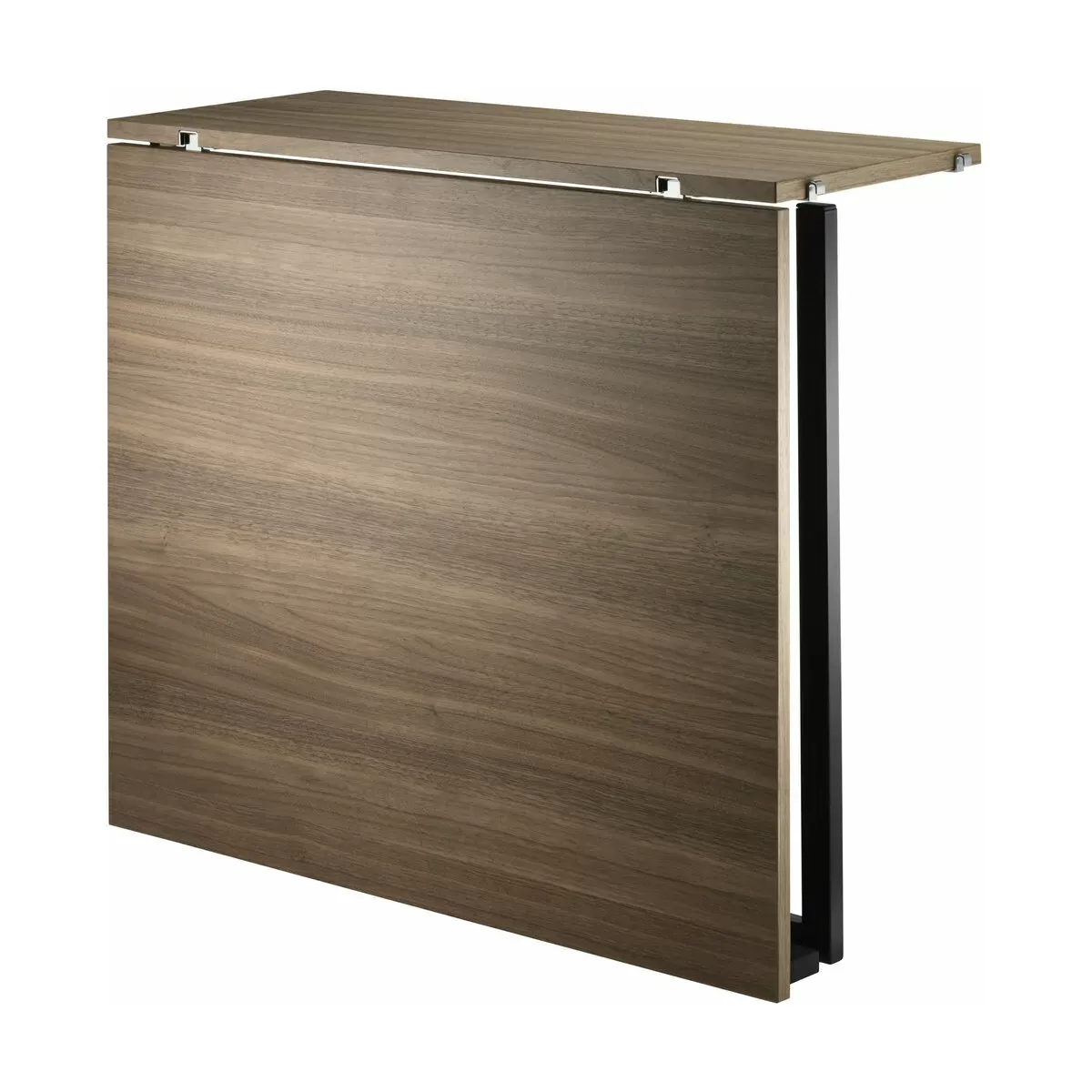 Table pliante en noyer et pieds noirs en acier - String furniture