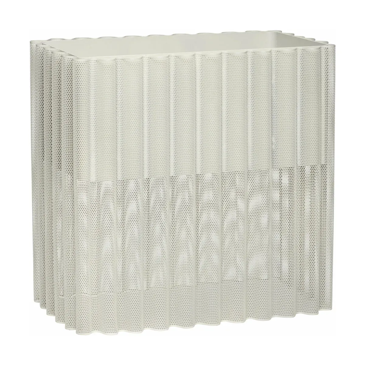 Jardinière en métal ajouré gris clair - Hübsch