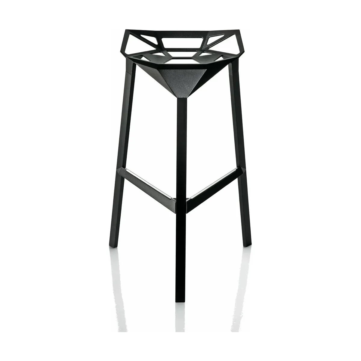 Tabouret en aluminium noir 77 cm One - Magis