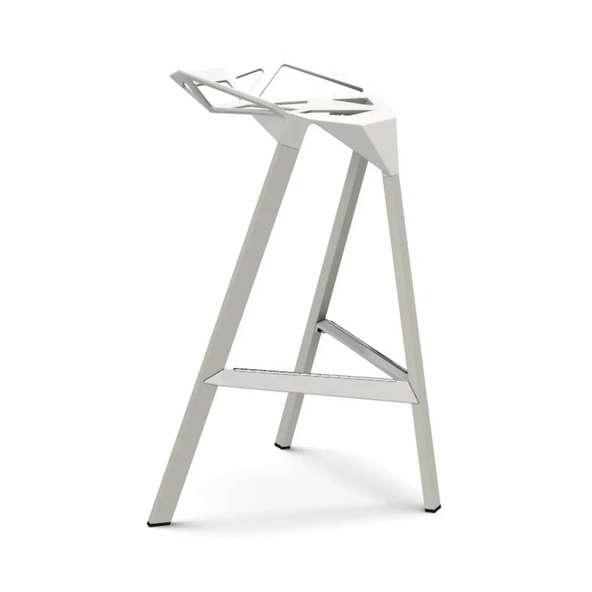 Tabouret en aluminium blanc 67 cm One - Magis