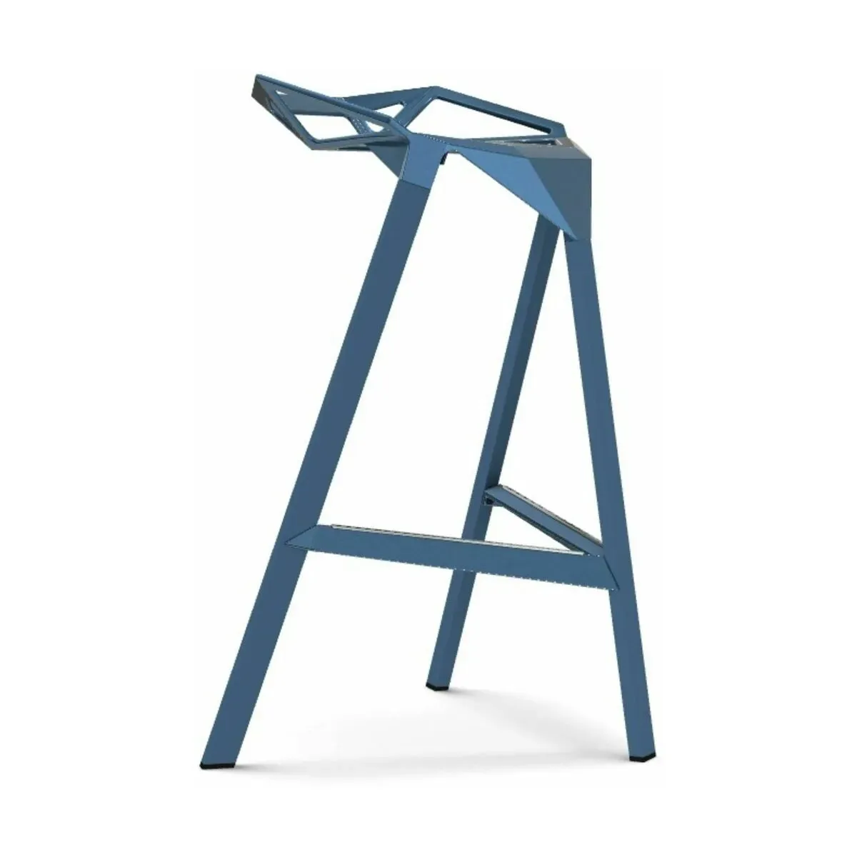 Tabouret en aluminium bleu 67 cm One - Magis
