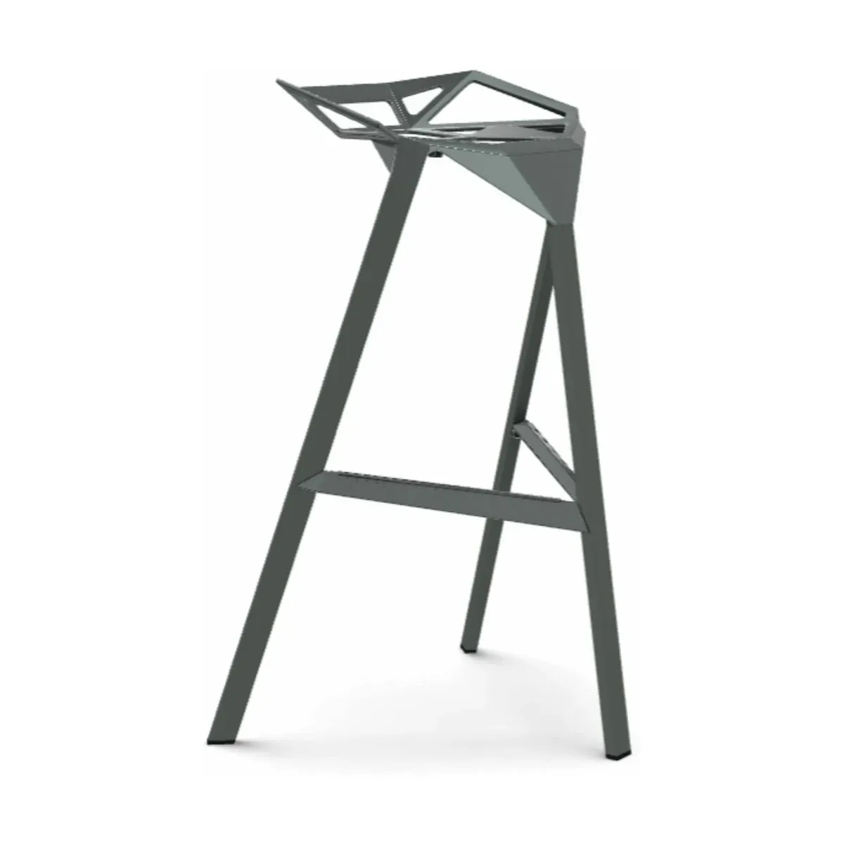 Tabouret en aluminium gris vert 67 cm One - Magis