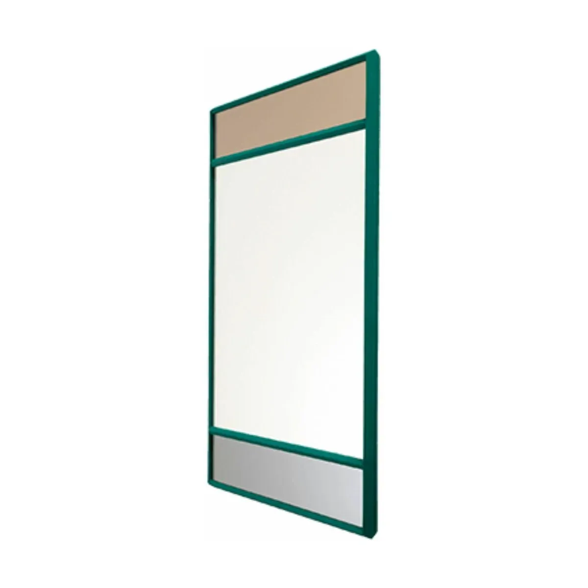 Miroir cadre vert 50x50 cm Vitrail - Magis