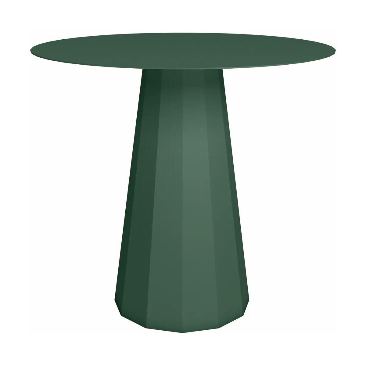 Table ronde en acier mat olive 80 cm Ankara - Matière Grise