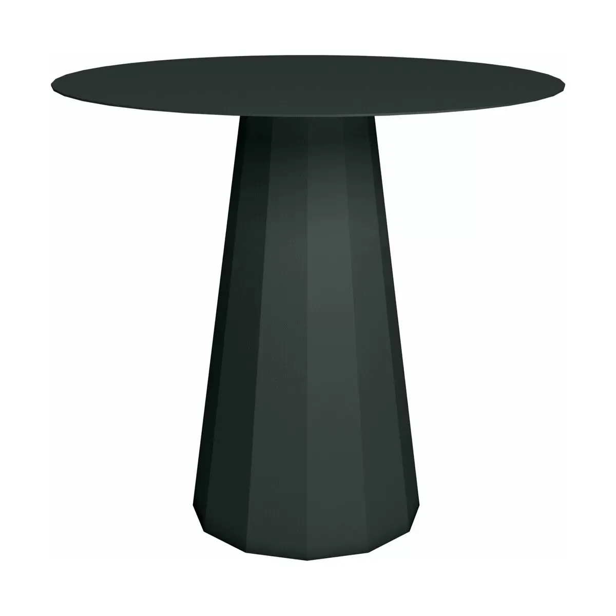 Table ronde en acier mat anthracite 80 cm Ankara - Matière Grise