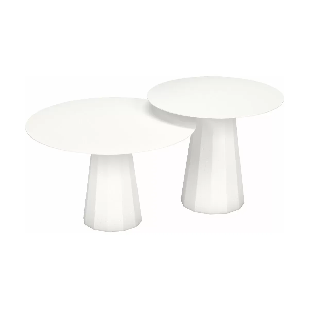 2 Tables gigognes blanc Ankara - Matière Grise