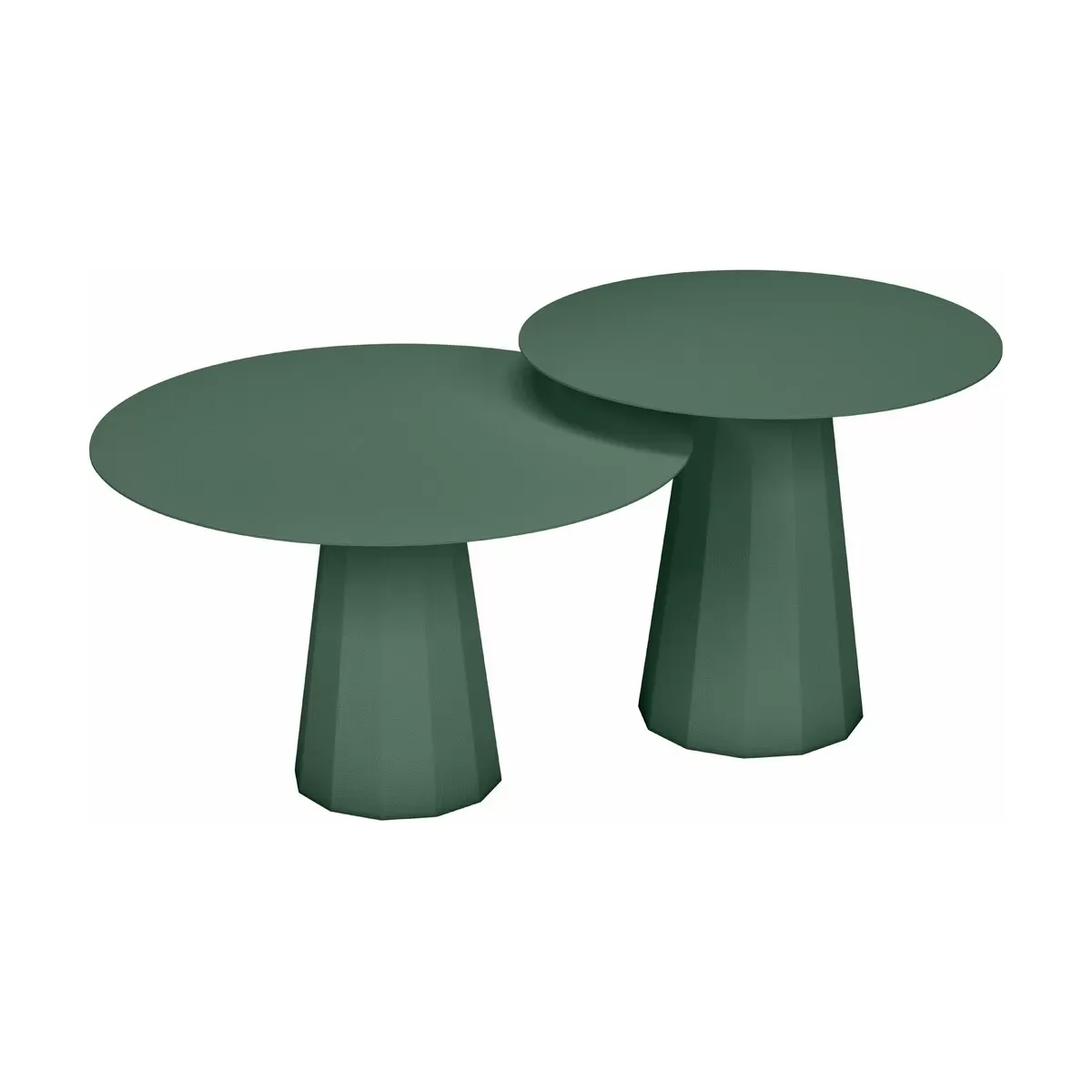 2 Tables gigognes olive Ankara - Matière Grise