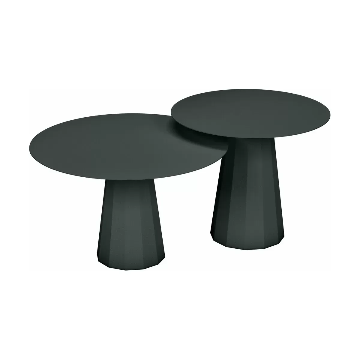 2 Tables gigognes anthracite Ankara - Matière Grise