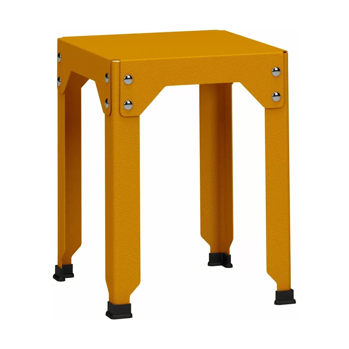 Tabouret en acier galvanisé safran 45 cm Hegoa - Matière Grise