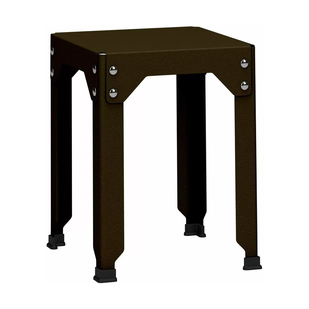 Tabouret en acier galvanisé bronze 45 cm Hegoa - Matière Grise