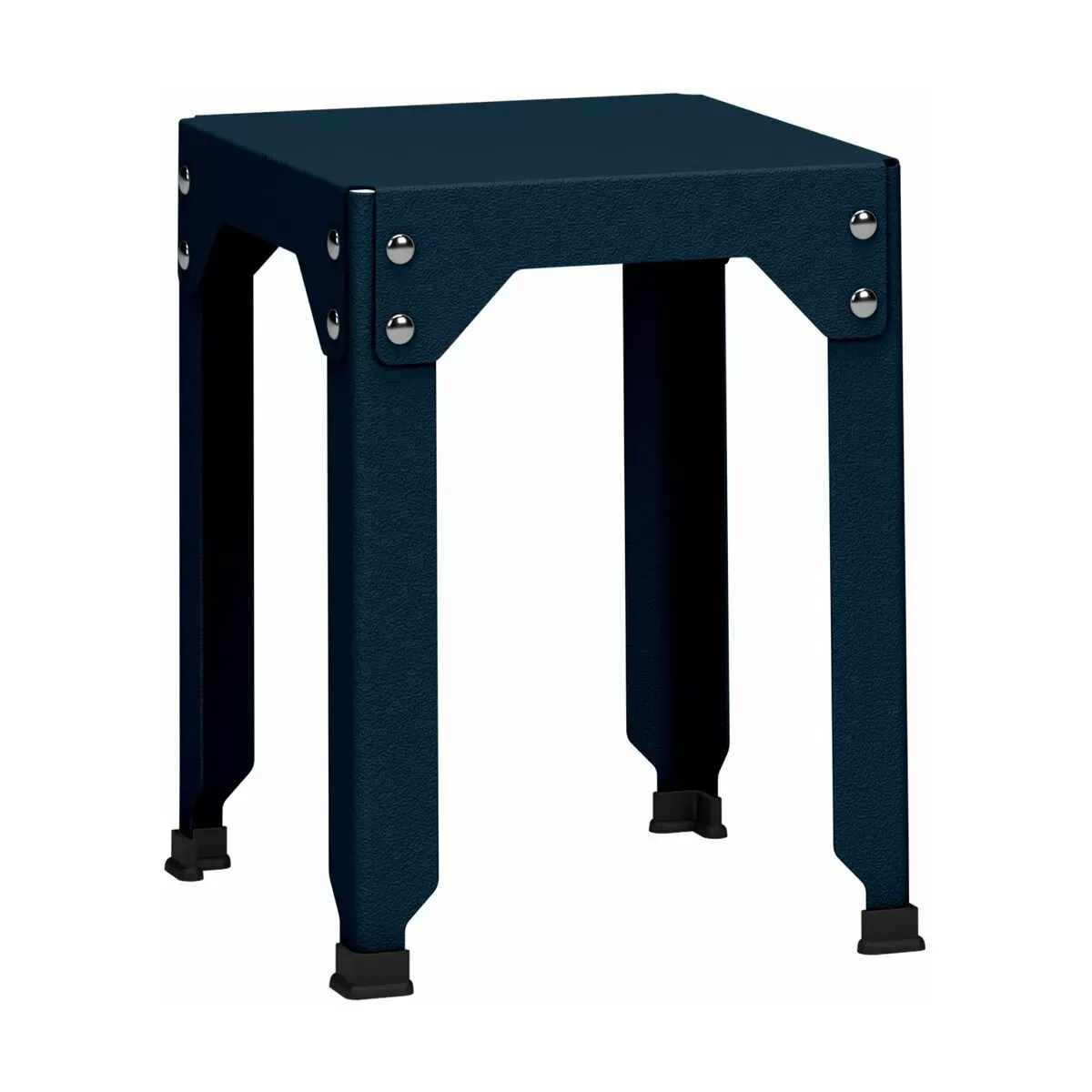 Tabouret en acier galvanisé denim 45 cm Hegoa - Matière Grise