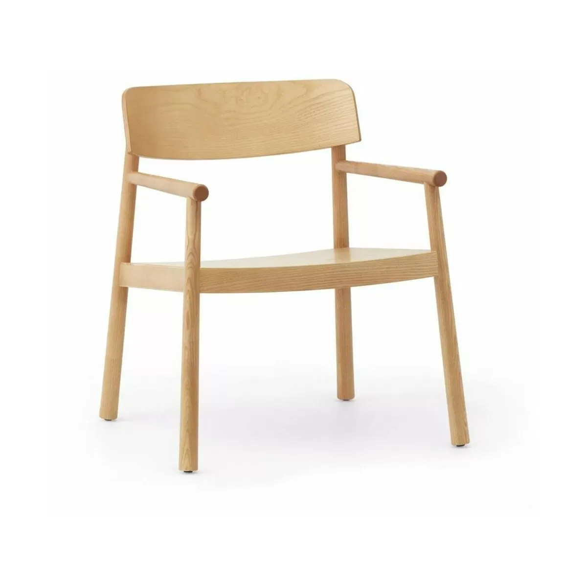 Fauteuil lounge en frêne laqué et peint Timb Tan - Normann Copenhagen