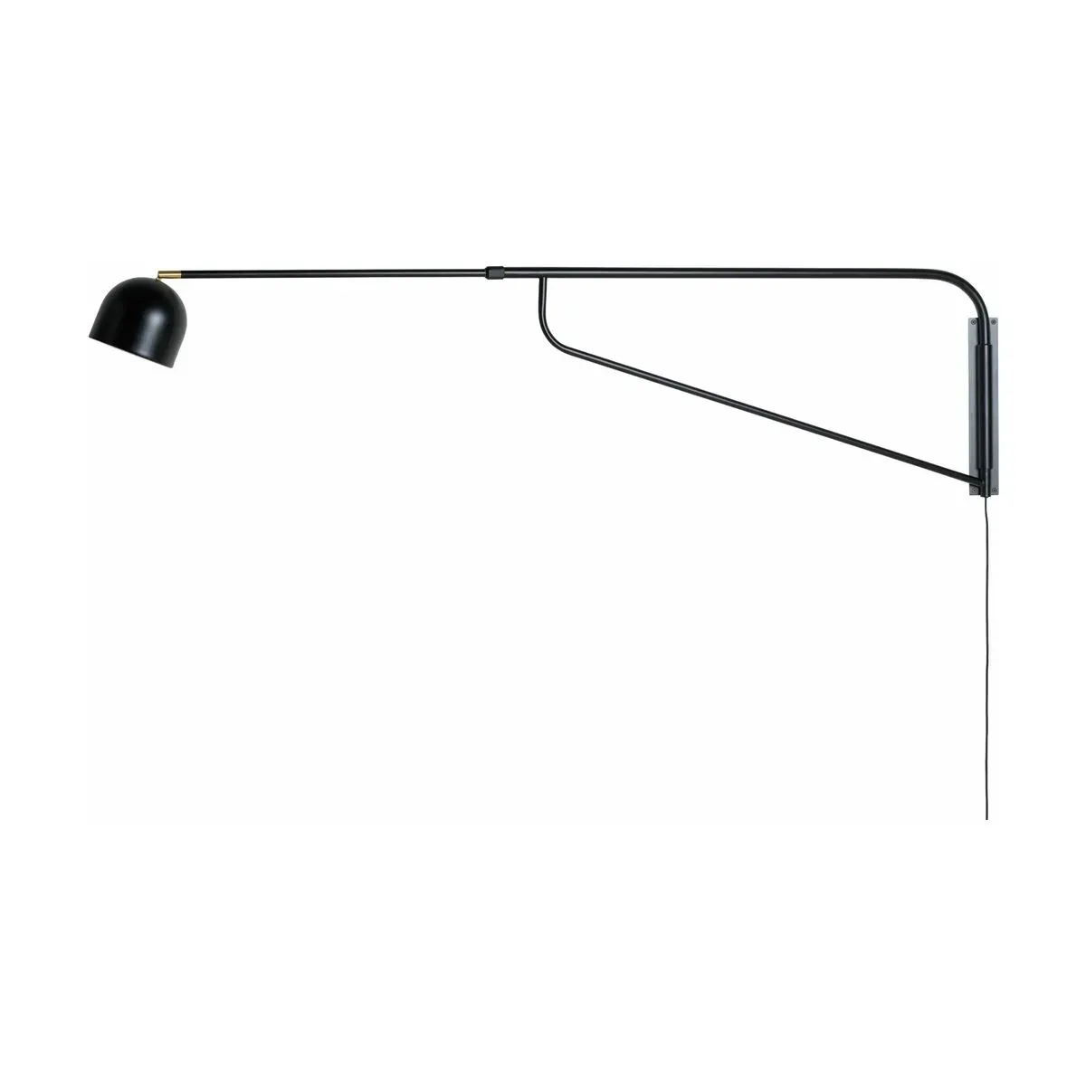 Applique murale en métal noir Bellman - Pholc